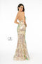 Long Iridescent Sequin Print Mermaid Dress by Elizabeth K GL1845