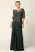 Elegant Mother of the Bride and Groom Formal Embroidered Dress