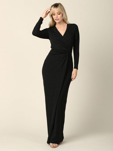 Mother of the Bride and Groom Formal Metallic Dress