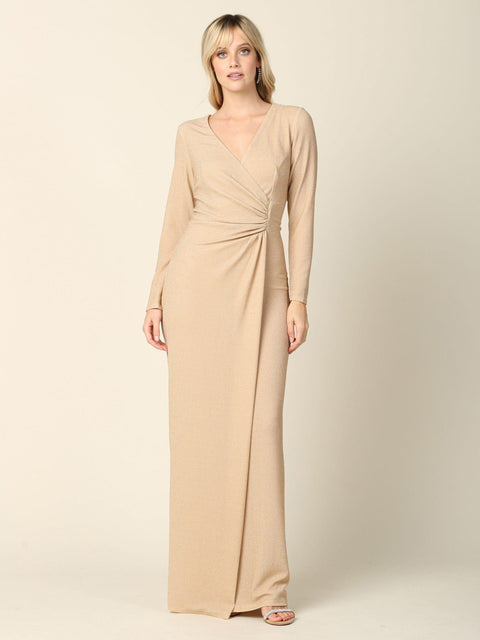 Mother of the Bride and Groom Formal Metallic Dress
