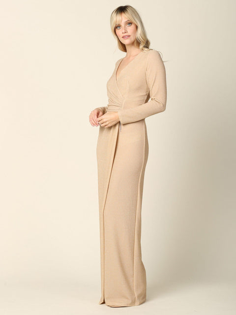 Mother of the Bride and Groom Formal Metallic Dress