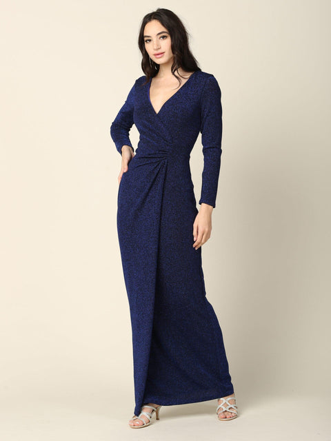 Mother of the Bride and Groom Formal Metallic Dress