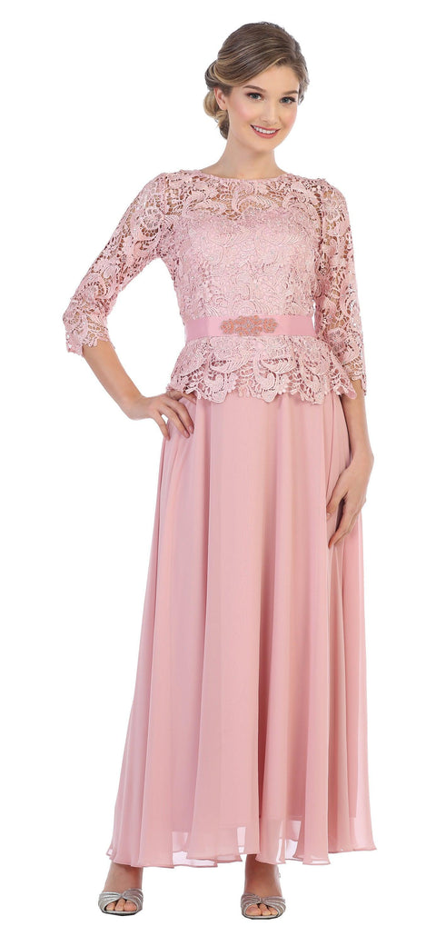 Mother of the Bride and Groom Lace Chiffon Formal dress