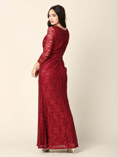 Mother of the Bride and Groom Lace Formal Dress
