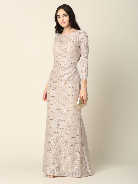Mother of the Bride and Groom Lace Formal Dress