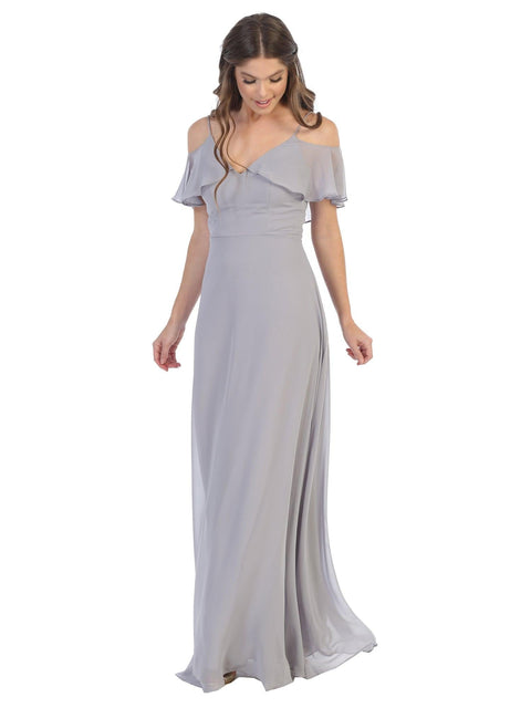 Long Formal Off Shoulder Bridesmaids Dress