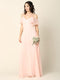 Long Formal Off Shoulder Bridesmaids Dress