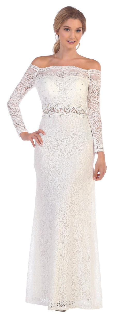 Off Shoulder Formal  Evening Party Dress
