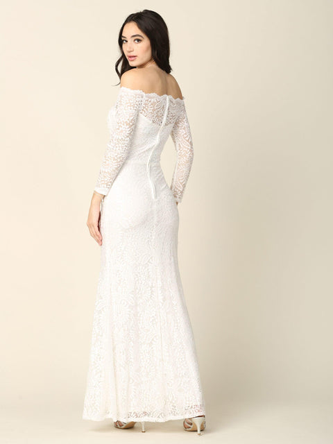 Off Shoulder Formal  Evening Party Dress