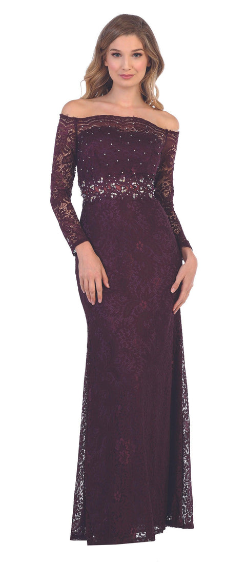 Off Shoulder Formal  Evening Party Dress