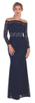 Off Shoulder Formal  Evening Party Dress