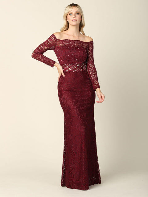 Off Shoulder Formal  Evening Party Dress
