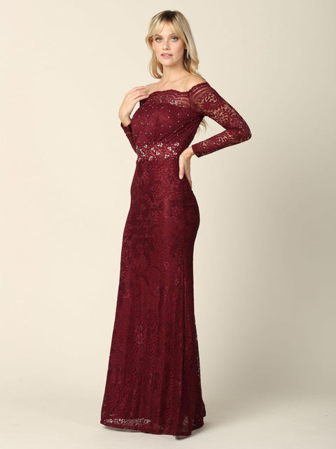 Off Shoulder Formal  Evening Party Dress
