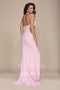 Long Open Halter Back Dress with Beaded Waistline by Nox Anabel A046
