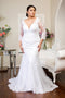 Long Sleeve Lace Mermaid Bridal Gown by GLS Gloria GL1932