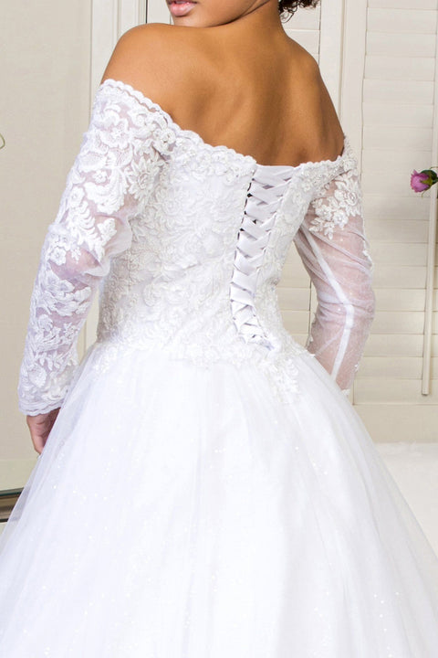 Gls Gloria GL1937's Long Sleeve Wedding Gown by Elizabeth K – alternate view 4
