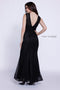 Long Sleeveless Dress with Beaded Mesh by Nox Anabel 8259