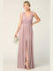 Bridesmaids Dress with Long Sleeveless