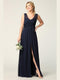 Bridesmaids Dress with Long Sleeveless