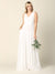 Simple Long Sleeveless Chiffon Wedding Dress