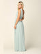 Formal Long Sleeveless Bridesmaids Slit Dress