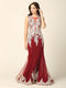 Formal Long Sleeveless Mermaid Lace Prom Dress