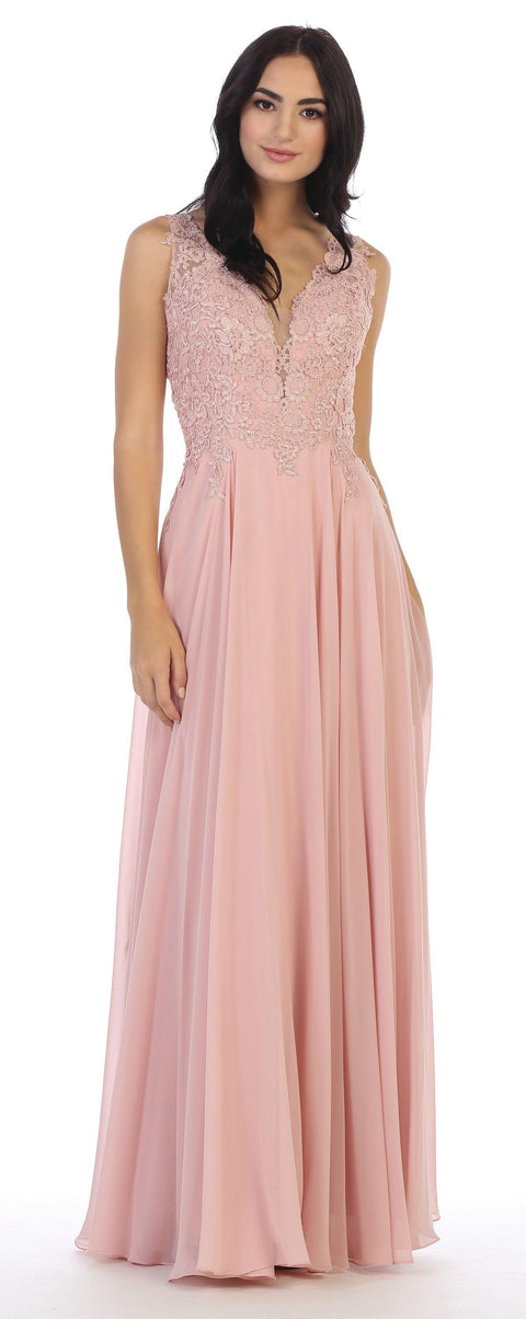 Formal Sleeveless Bridesmaids Dress
