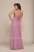 Strapless Strapless Long Dress with Corset Back by Nox Anabel B045
