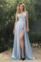 Cinderella Divine 7485 Long Sweetheart Satin Dress