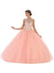 Crystal Embellished Jewel Quinceanera Ballgown - May Queen