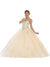 Crystal Embellished Jewel Quinceanera Ballgown - May Queen