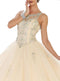 Crystal Embellished Jewel Quinceanera Ballgown - May Queen