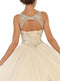 Crystal Embellished Jewel Quinceanera Ballgown - May Queen