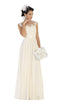 Dainty Cap Sleeve Lace Applique Illusion Prom Gown - May Queen