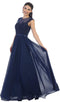 Dainty Cap Sleeve Lace Applique Illusion Prom Gown - May Queen