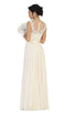 Dainty Cap Sleeve Lace Applique Illusion Prom Gown - May Queen