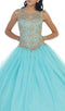 Lace Illusion Jewel Evening Gown - May Queen LK-72