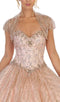 Sequined Strapless Sweetheart Ballgown - May Queen LK126