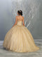 Sequined Strapless Sweetheart Ballgown - May Queen LK126