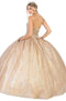 Strapless Sweetheart Pleated Ballgown - May Queen LK138