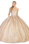 Strapless Sweetheart Pleated Ballgown - May Queen LK138