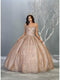 Strapless Sweetheart Pleated Ballgown - May Queen LK138