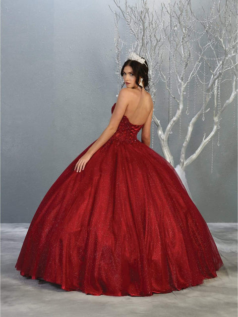 Strapless Sweetheart Corset Bodice Ballgown - May Queen LK141