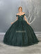 Embellished Off-Shoulder Ballgown - May Queen LK151