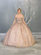 Embellished Off-Shoulder Ballgown - May Queen LK151