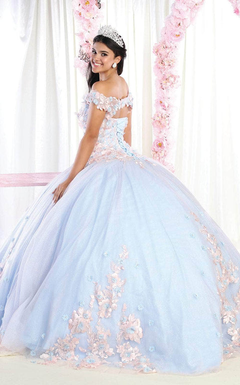 3D Floral Appliques Sweetheart Ballgown - May Queen LK160