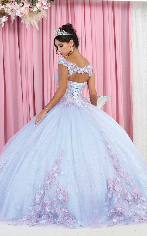 3D Floral Appliques Sweetheart Ballgown - May Queen LK160