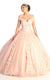 3D Floral Appliques Sweetheart Ballgown - May Queen LK160