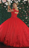 Vestido de fiesta con escote en forma de corazón y apliques florales en 3D - May Queen LK160