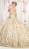 Long Sleeve Sequin Prom Ballgown - May Queen LK162